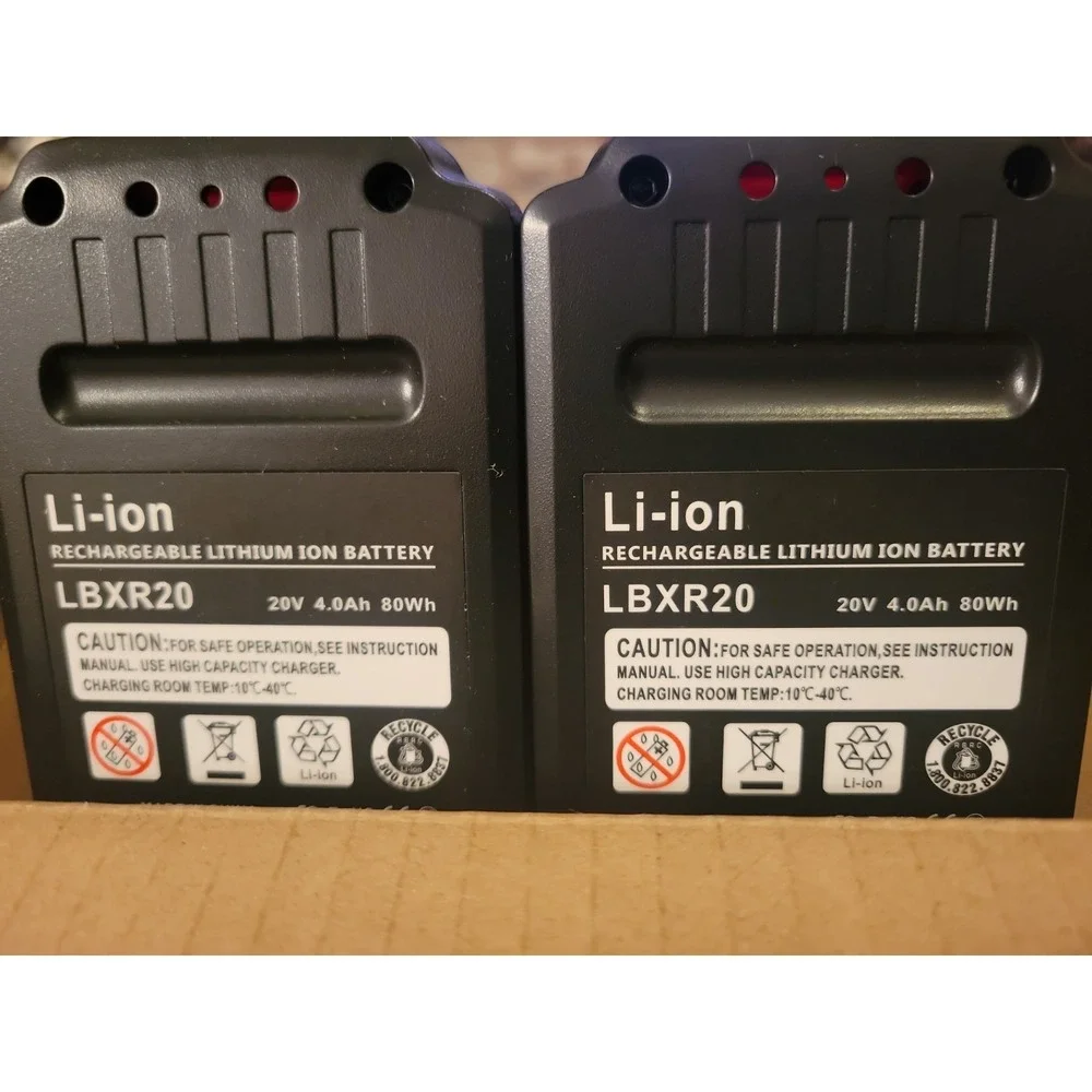 2Pack 20V 8.0AH Lithium Battery for Black Decker 20 Volt LB2X4020 LBX20 LBXR20